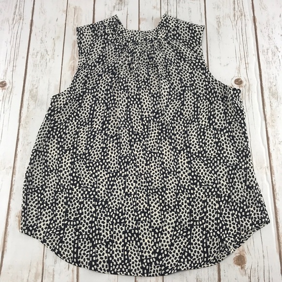 ✨ Who What Wear Polka Dot Sleeveless Blouse - Picture 3 of 8